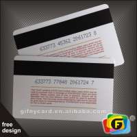 Custom design pre printed plastic magnetic strip card