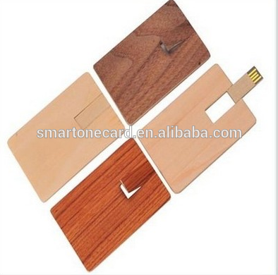 customized wooden USB flash card for promotion gift