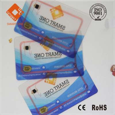 ISO14443A 13.56MHZ NFC Cards with Led lights F08 PVC Card