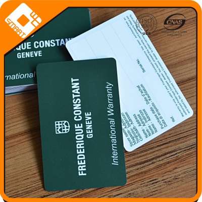 visa card size PVC plastic indian business card