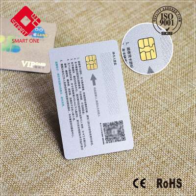 Customized Printing EMV Chip Card SLE4428 Contact Smart Card Rose Gold Bottom Card