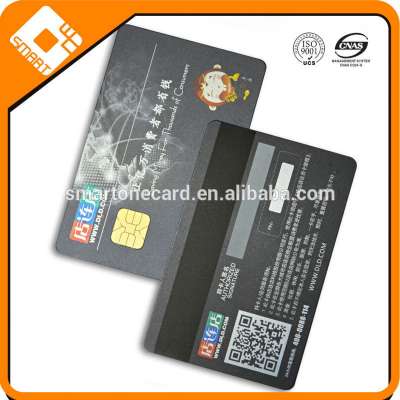 Special Offer Contact Smart Card With SLE4442 Chip and 2 Track Hico Silver Magnetic Stripe