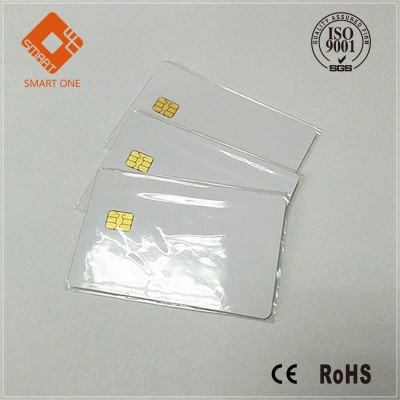 Contact Chip SLE4442 Smart PVC IC Blank Credit Cards Blank White Card Chip SLE4442